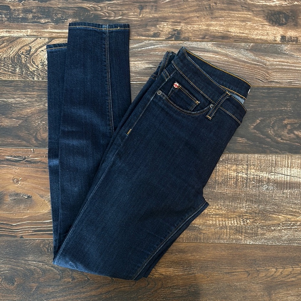 Dark Blue Denim Skinny Jeans by Hudson